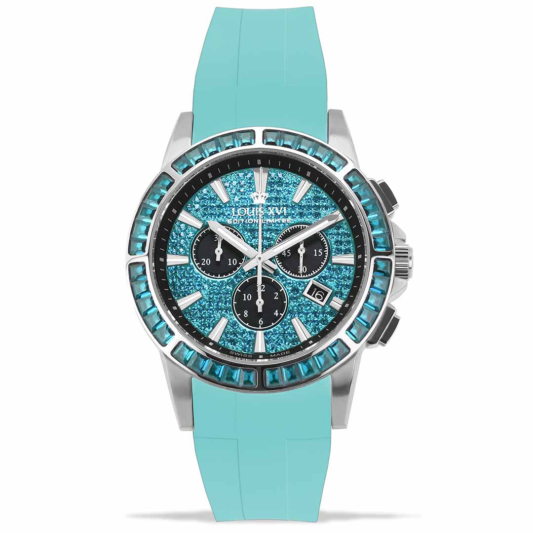 Bracelet en caoutchouc turquoise 1135